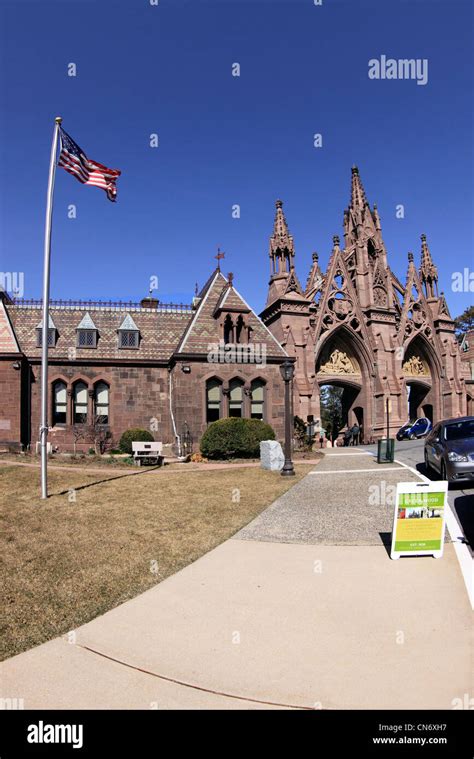 Entrance To Greenwood Cemetery Brooklyn New York City Stock Photo Alamy