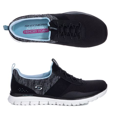 SKECHERS Damen Sneaker Luminate Textil Memory Foam QVC De