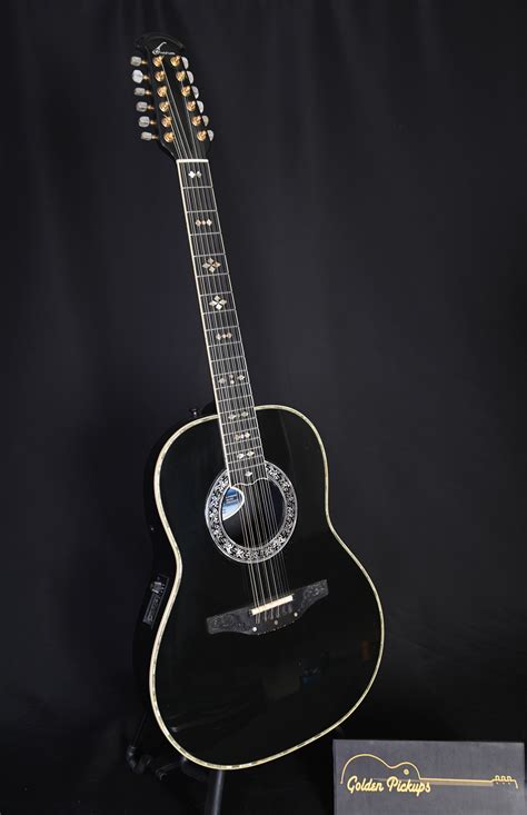 Ovation Custom Legend 1759 12 String Acoustic Guitar 1988 Black W