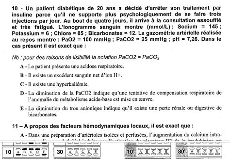 Excédent de H UE3b Biophysique Physiologie Tutorat Associatif