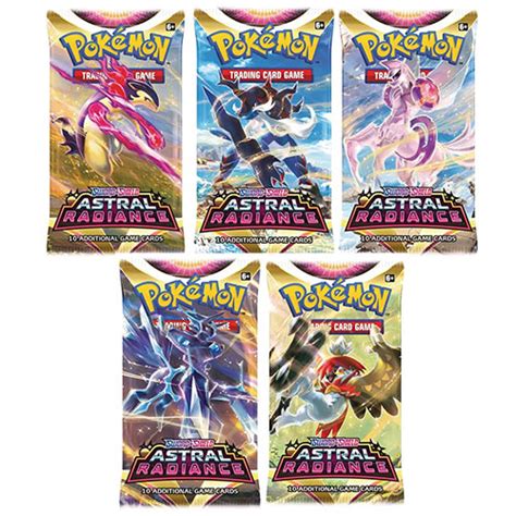 Pokemon Cards Sword Shield Astral Radiance BOOSTER PACKS 5 Pack