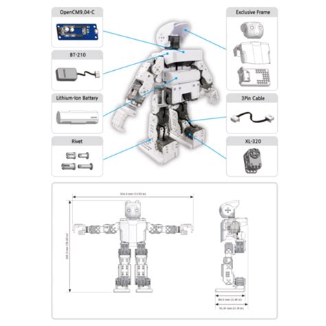 KIT ROBOT CONSTRUCTION PROGRAMMATION JOUET ÉDUCATIF HUMANOÏD ROBOTIS