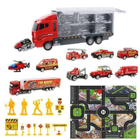 big truck toy alloy mini cars fire truck die cast vehicle toy