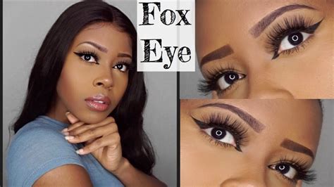 Fox Eye Trend Eyeliner For Hooded Eyes Fox Eye Makeup Makeup For Black Women Youtube