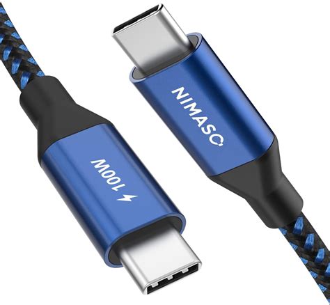 NIMASO USB C zu USB C Kabel 1M 3 1 Gen 2 Unterstützt 100W PD Aufladung