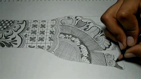 Tasmim Blog: Simple Mehndi Designs On Paper With Pencil