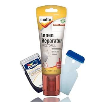 Molto Reparaturspachtel Moltofill Innen Reparatur Set mit Dulux Weiß