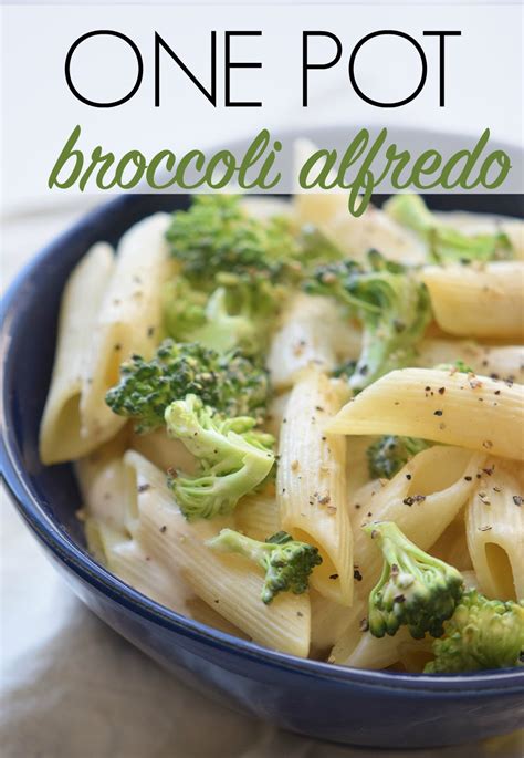 One Pot Broccoli Alfredo Pasta The Happy Housewife™ Cooking