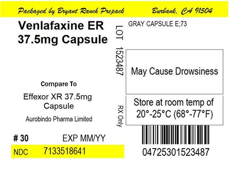 Venlafaxine Hydrochloride Capsule Extended Release