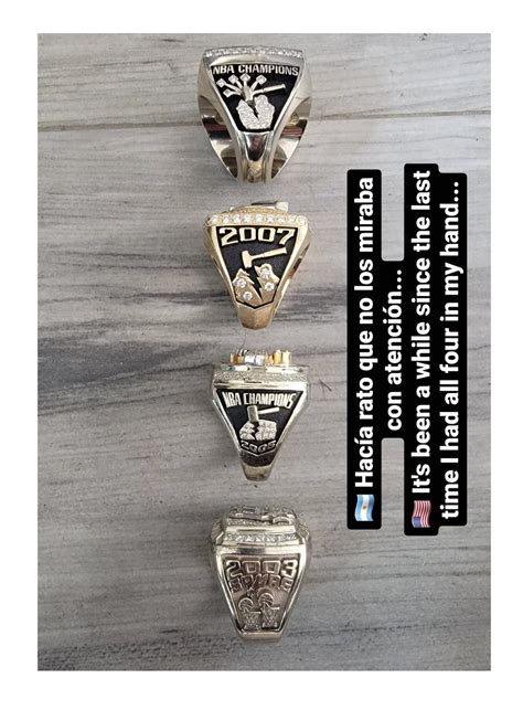 Manu Ginóbili Mostró Sus Cuatro Anillos De Campeón De La Nba Cuánto Cuesta Su Confección Infobae