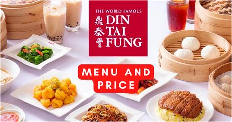 Din Tai Fung Menu & Price in Philippines 2023 [Update]