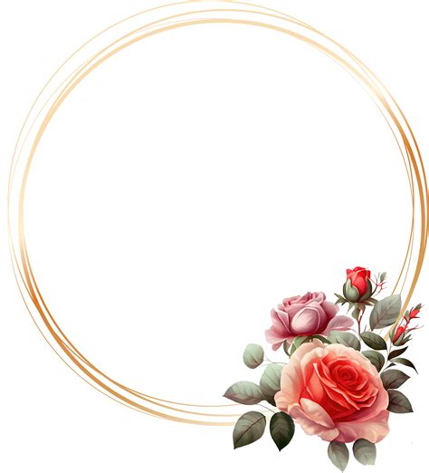 Rose Flower Frames Png