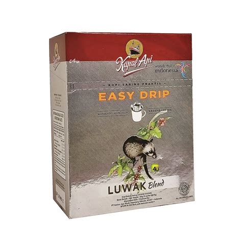 Kapal Api Easy Drip Luwak Blend Kopi Saring Box Isi Sachet