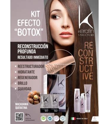 Keratin Structure Kit Efecto Botox Tratamiento Reconstructor Cosmetic