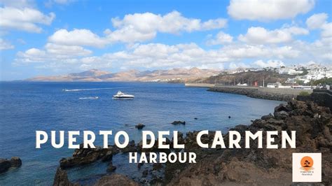 Puerto Del Carmen Old Town Harbour Lanzarote Canary Islands 4K