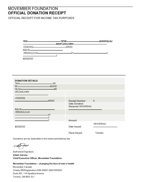 Sample Donation Receipt Letter | DocTemplates