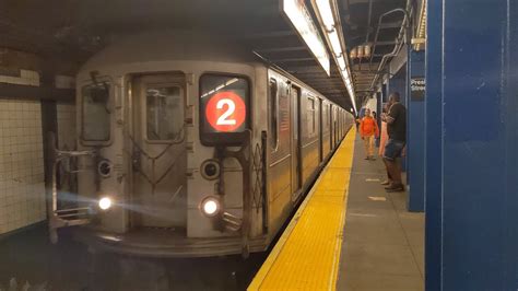 NYC Subway R142 R62 R62A 2 Train Action To From 96 St In Manhattan