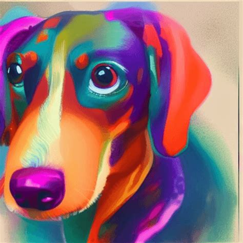 Colorful Dachshund Graphic Creative Fabrica