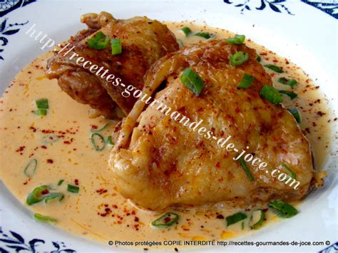 Hauts de cuisses de poulet à la crème dail épicée Recettes