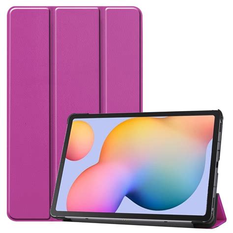 Köp Samsung Galaxy Tab S6 Lite Tri Fold Fodral Lila Teknikhallen se