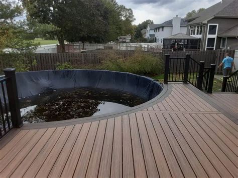 6 Above Ground Pool Deck Ideas Mitchell Construction