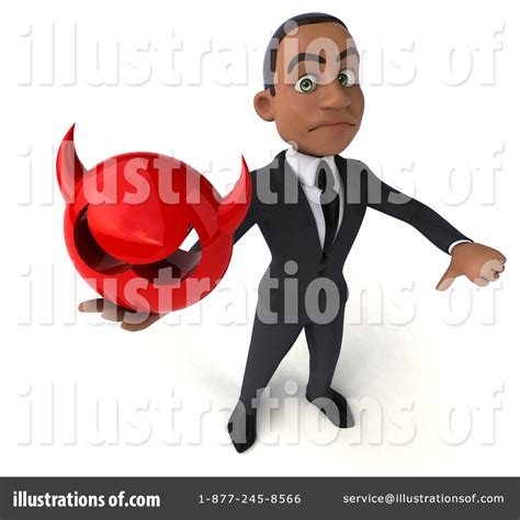 Young Black Business Man Clipart #1484233 - Illustration by Julos