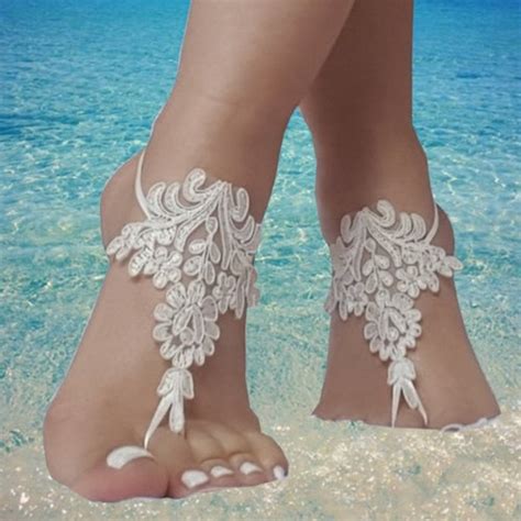 Beach Wedding Barefoot Sandals Bridal Foot Jewelry Starfish Etsy