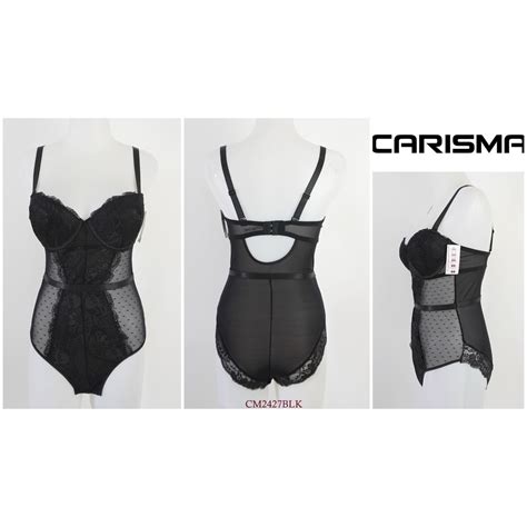 Jual Bodysuit Korset Wanita Mesh Transparan CARISMA Kawat Busa Tipis