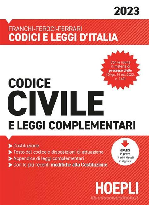 Codice Civile E Leggi Complementari Di Luigi Franchi Virgilio