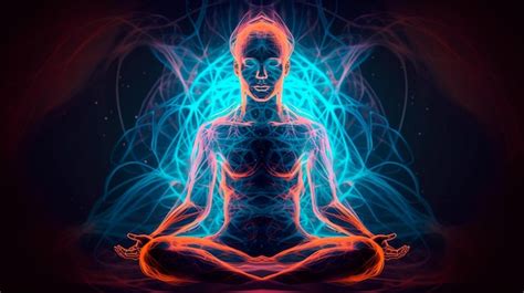 Premium Photo Illustration Of Spiritual Awakening Enlightenment Meditation Generative Ai