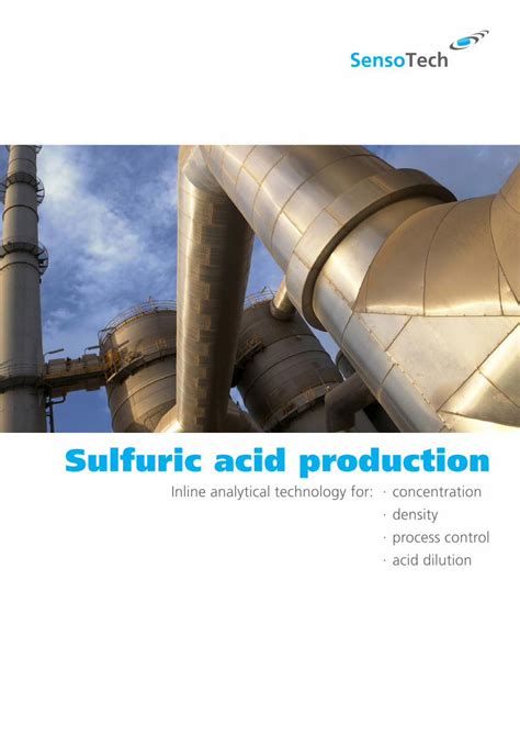 Pdf Sulfuric Acid Production Novatech Sulfuric Acid Production