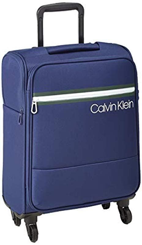 Calvin Klein 29" Softside Spinner Luggage With Tsa Lock, Dark Navy in ...