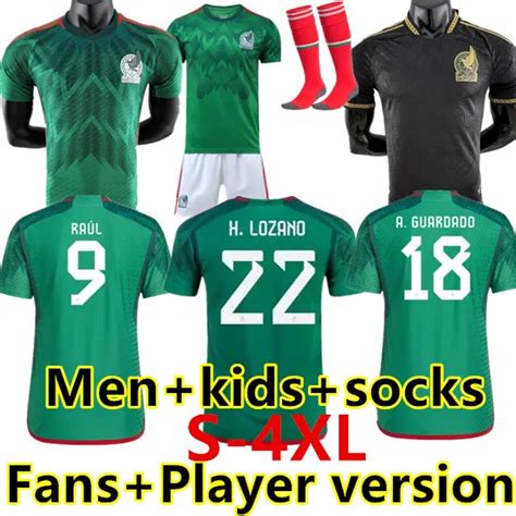 Player Version Fans Mexico Soccer Jersey Green National Copa