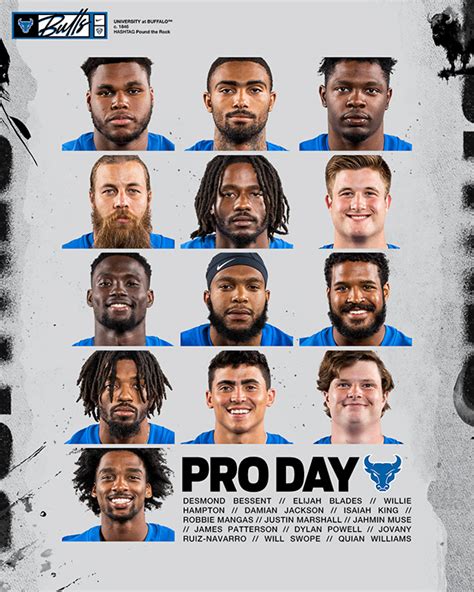 University at Buffalo Football - Pro Day '23 on Behance