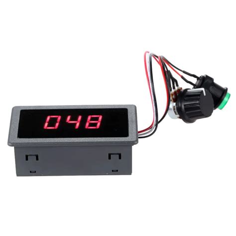 Digital Display Led 6v 12v 24v Pwm Dc Motor Controller Variable Speed