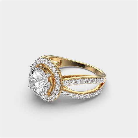 1 Carat Classic Halo Diamond Ring | Jewelbox