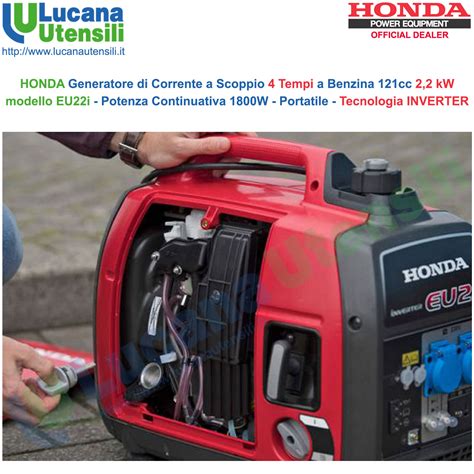 Generatore Di Corrente Inverter Kw Honda Silenziato Eu I