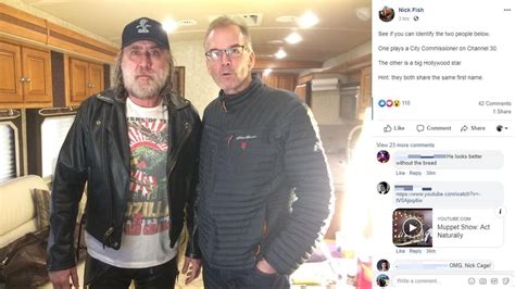 Portland Commissioner Nick Fish meets Nicolas Cage on movie set | kgw.com