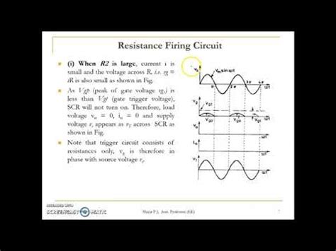 RESISTANCE TRIGGERING OF SCR THYRISTORS MODULE 2 L1 POWER