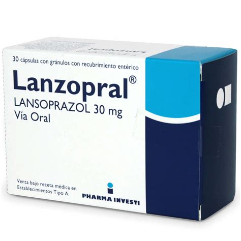 Lanzopral Lansoprazol Mg C Psulas Cruz Verde