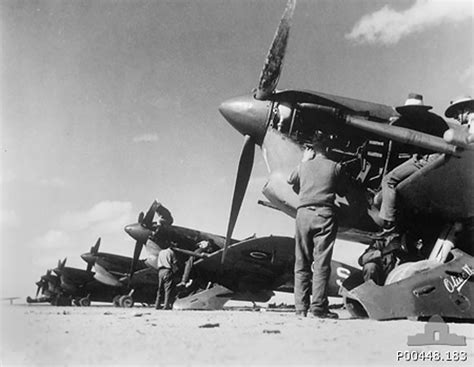 Asisbiz Spitfire Mkvctrop Raaf Sqn Being Serviced El Daba Egypt