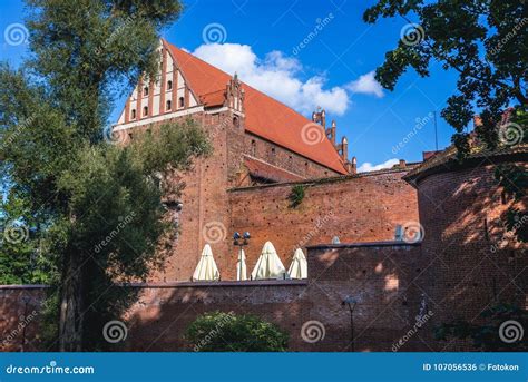 Castle in Olsztyn city stock photo. Image of building - 107056536