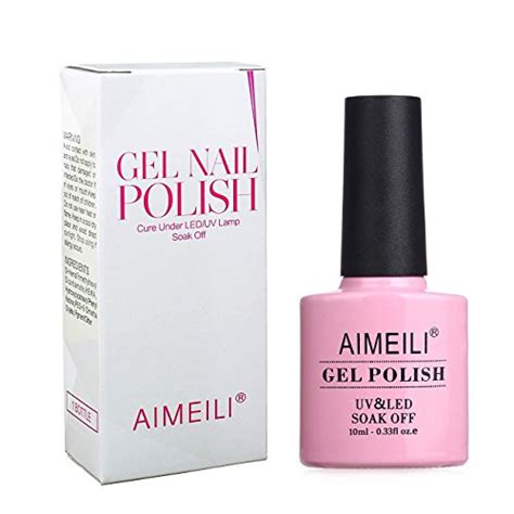 AIMEILI Soak Off UV LED Gel Nail Polish Light Orange 074 10ml