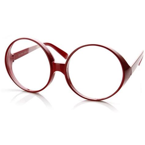 zeroUV Super Large Oversized Thick Frame Circle Round Clear Lens ...