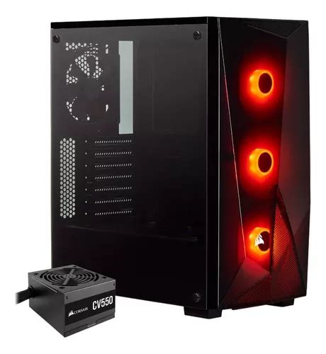 Gabinete Corsair Spec Delta Tg Rgb Cfuente 550w 80 Bronze