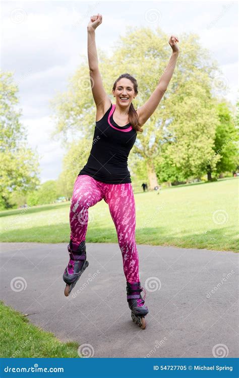 Rollerblading Stock Image Image Of Happiness Roller 54727705