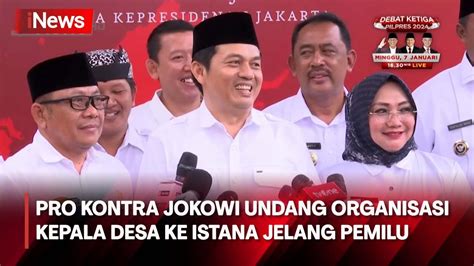 Ganjar Komentari Pertemuan Jokowi Dan Organisasi Kepala Desa Di Istana