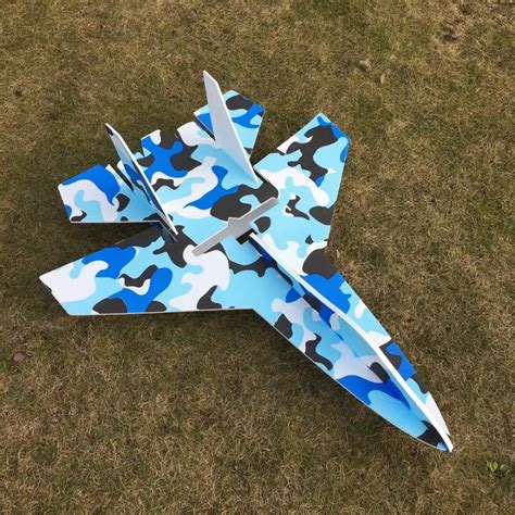 large RC Fighter Su27 Flanker RC Airplane Powerful Bomber 2.4G KT Board Remote Control Aircraft ...