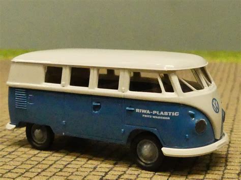 Modellspielwaren Reinhardt 1 87 Brekina 1877 VW T1 B Riwa Plastic