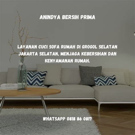 Cuci Sofa Rumah Di Daerah Grogol Selatan Jakarta Selatan PDF